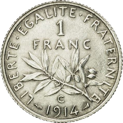 France  1 Franc 1914C Semeuse  Argent  Catawiki