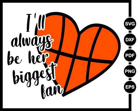 Cheer Mom Svg I Ll Always Be Her Biggest Fan Basketball Etsy