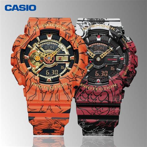The new ga110jdb expresses the worldview of dragon ball z using bold color and design. 【Ready Stock】Casio G-SHOCK x ONE PIECE & Dragon Ball Z Co-branded Watch waterproof Automatic ...