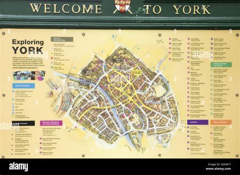 York Map Uk Stock Photo Royalty Free Image 13421651 Alamy