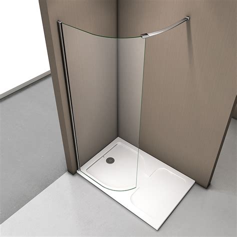 Easy to cut down to size. New Wet Room Shower Enclosure Curved Screen and Tray Walk ...