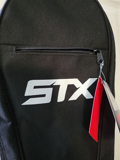 Stx Essential Lacrosse Stick Bag In Black 43 W Carry Strap And Hanger