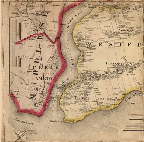 New York City Map 1860 Old Wall Map With Homeowner Names
