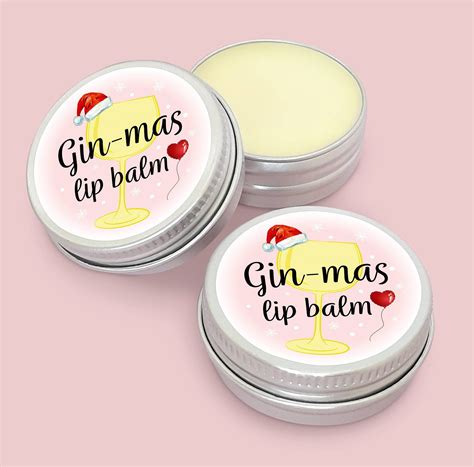 adult christmas eve box fillers gin and tonic lip balm with etsy uk