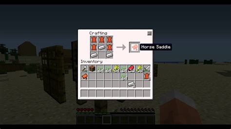 In minecraft, you should create a saddle before using it. How to make a Horse Saddle in YogBox - YouTube