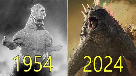 Evolution Of Godzilla W Facts 1954 2024