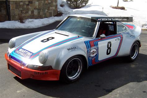 1971 Porsche 911 Vintage Road Racing Car Martini Racing Tribute