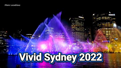 Vivid Sydney 2022 Water And Light Show Darling Harbour Sydney