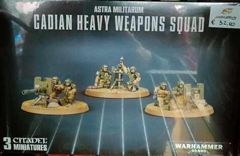Citadel Warhammer 40000 Astra Militarum Cadian Heavy Weapons Squad