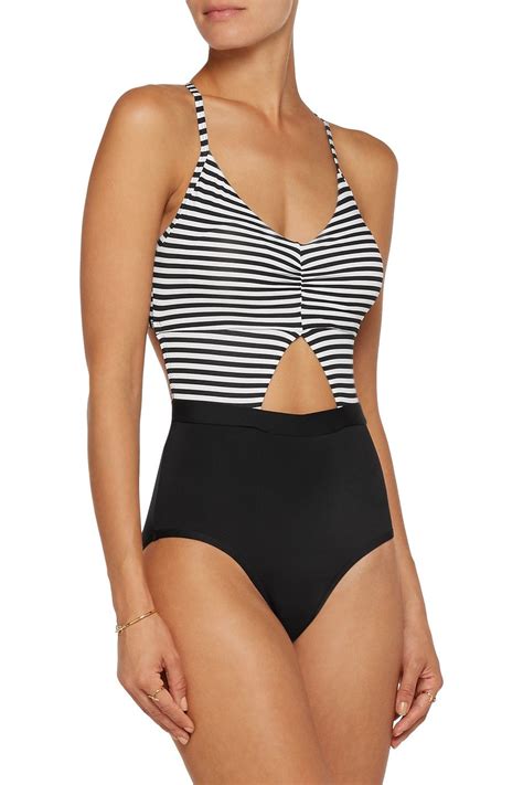 Shop On Sale Tart Collections Karel Cutout Striped Swimsuit Browse