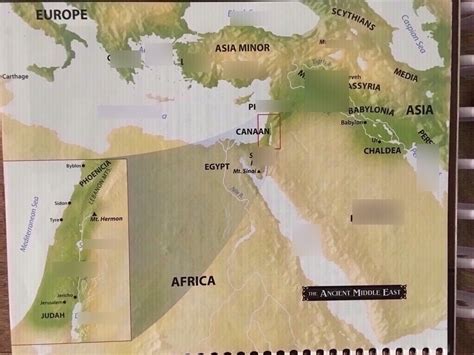 The Ancient Middle East Map 1 Diagram Quizlet