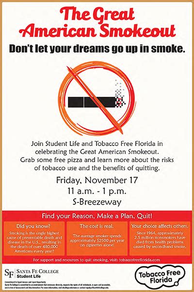 great american smokeout at santa fe college