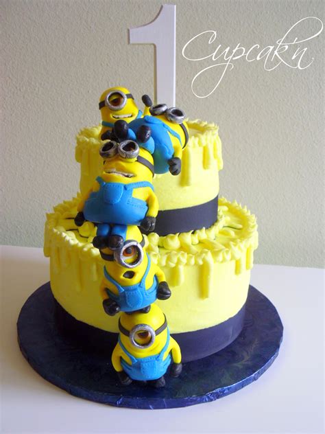 3d cakes take a deceptively large amount of cake. Despicable Me Cake With Stacked Mmf Minions - CakeCentral.com