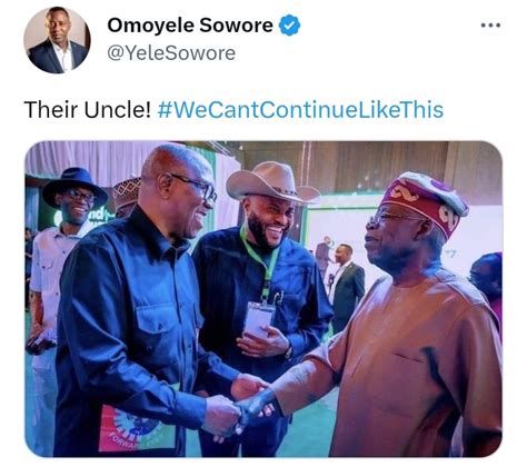 Sowore Slams Datti For Calling Tinubu Uncle Repeatedly Politics Nigeria
