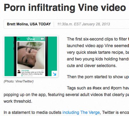 Porn Hashtag Gets Popular On Twitter App Vine