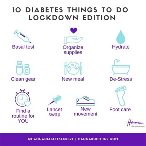 10 Diabetes Things To Do Lockdown Edition Hanna Diabetes Expert
