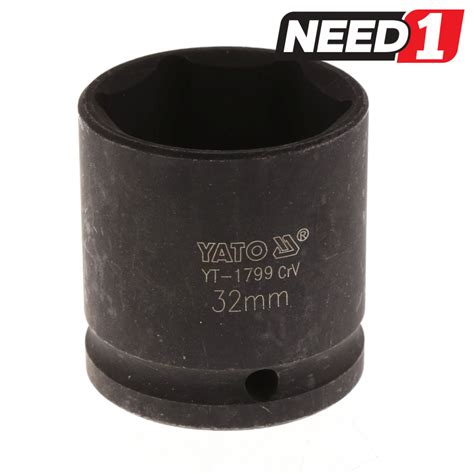 The distance d in millimeters (mm) is equal to the distance d in inches (″) times 25.4 Yato Impact Socket - 1/2" Drive - Sizes: 10mm - 32mm ...