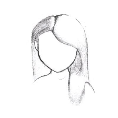2 add the main features. How to Draw Hair - Draw Central
