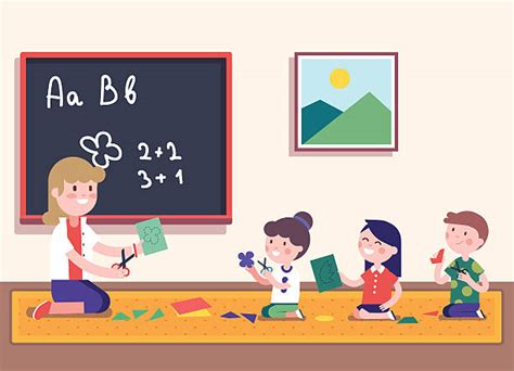 Best Kindergarten Classroom Illustrations Royalty Free Vector Graphics