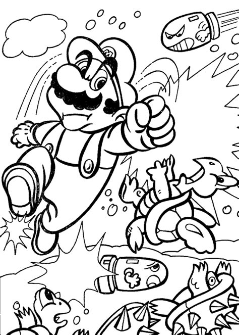 Dibujos De Super Mario Bros 153627 Videojuegos Para Colorear