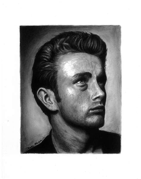 James Dean Drawing By Dustin Phelps Fine Art America