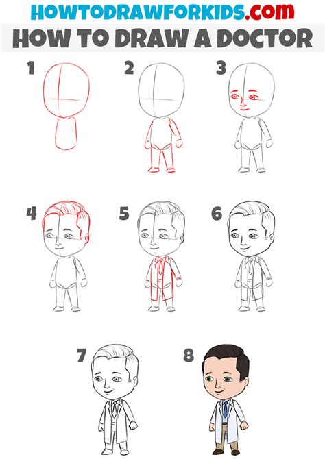How To Draw A Doctor Easy Drawing Tutorial For Kids