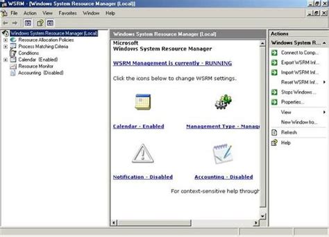 Working With The Windows System Resource Manager Part 1