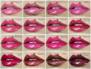 Lipgloss Swatches 16 Shades Plums And Berries And Everything In