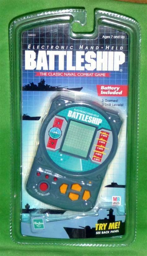 New 1999 Battleship Electronic Hand Held Game Hasbromilton Bradely
