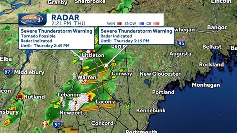 Video Severe Thunderstorm Warnings Issued In Nh Youtube