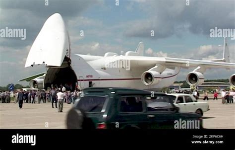 An 225 Mriya Super Heavy Transport Aircraft At Parking Lot Number Ur