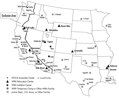 Map of america s concentration camps. Image - Map of World War II Japanese American internment camps.png | Communpedia, the communist ...
