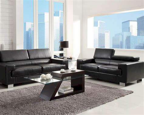 Sofa Set Vernon In Black By Homelegance El 9603blk Set