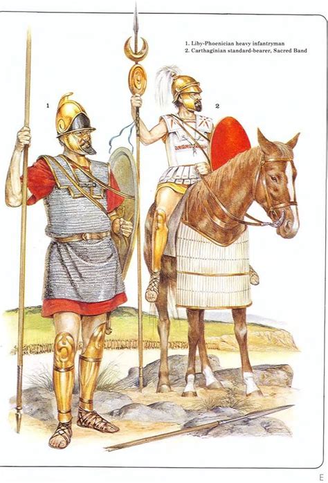 1liby Phoenician Heavy Infantryman2carthaginian Standard Bearee