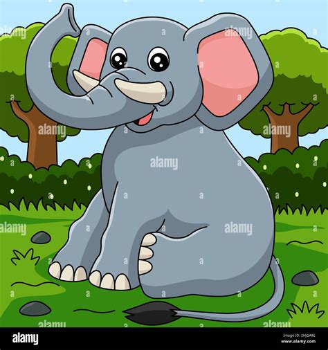 Elephant Cartoon Colored Clipart Illustration Vector Art At The Best Porn Website