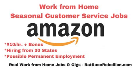 But did we all know that amazon provides work from home jobs too? Work from Home at Amazon - Seasonal Customer Service ...