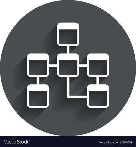 Database Sign Icon Relational Schema Royalty Free Vector