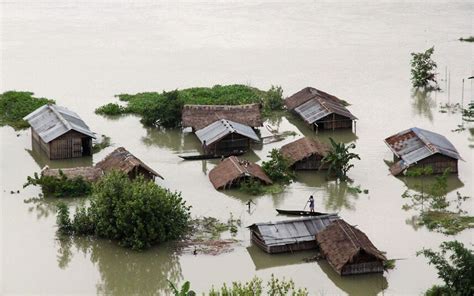 Floods And Landslides In Assam And Sikkim States In Northeastern India