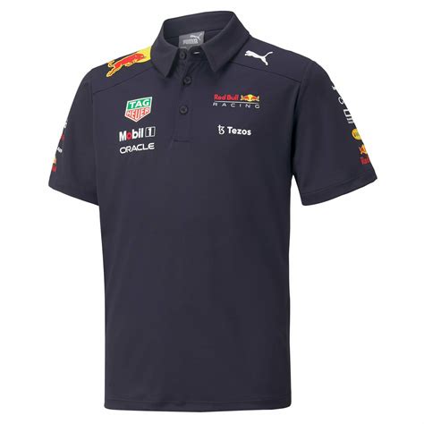 Red Bull Racing F1 Kids 2022 Team Polo Shirt Youth Navy In 2022 Red