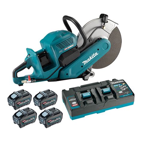 Makita Ce001gt401 80v Max Xgt 14 Power Cutter Kit With 4 Batteries