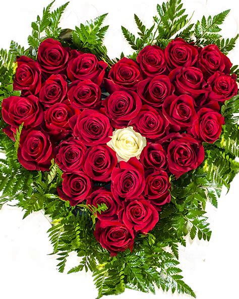 Heart Shaped Arrangement With 31 Red Roses Passion