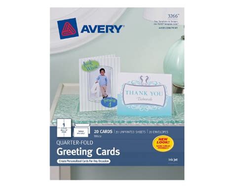 Avery Printable Note Cards Inkjet Printers 60 Cards And Envelopes 4