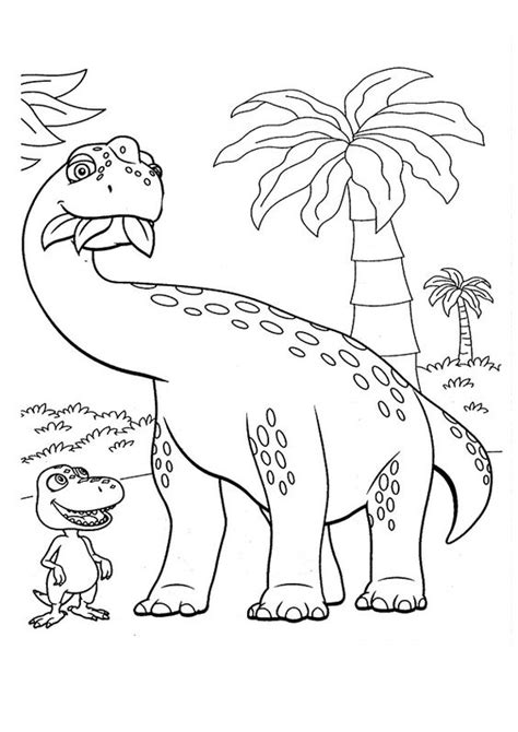 gambar mewarnai dinosaurus  anak paud  tk