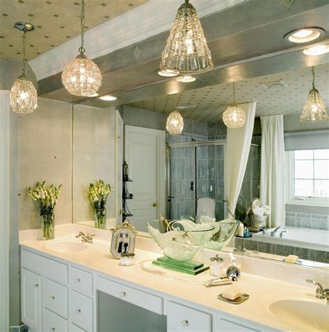 Unique Bathroom Vanity Design With Pendant Lighting