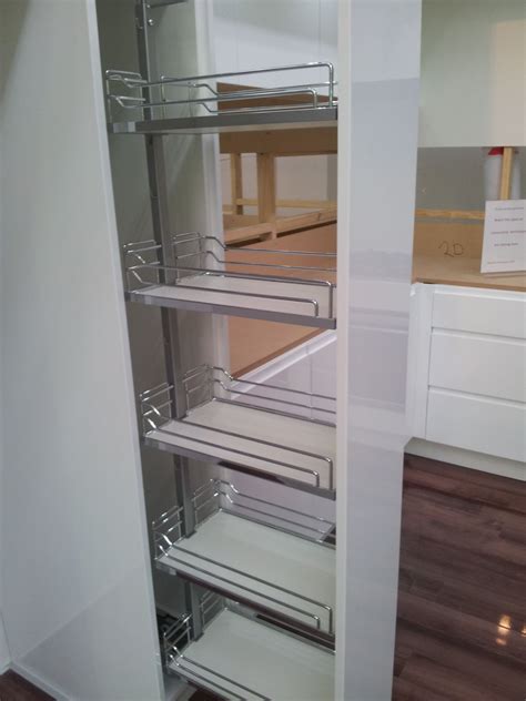 Pull Out Pantry In White Gloss Pull Out Pantry White Gloss Kitchen