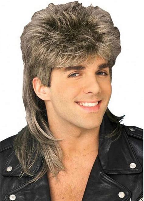 Buy Diy Wig Stylish Mens Retro 70s 80s Disco Mullet Wig Fancy Party