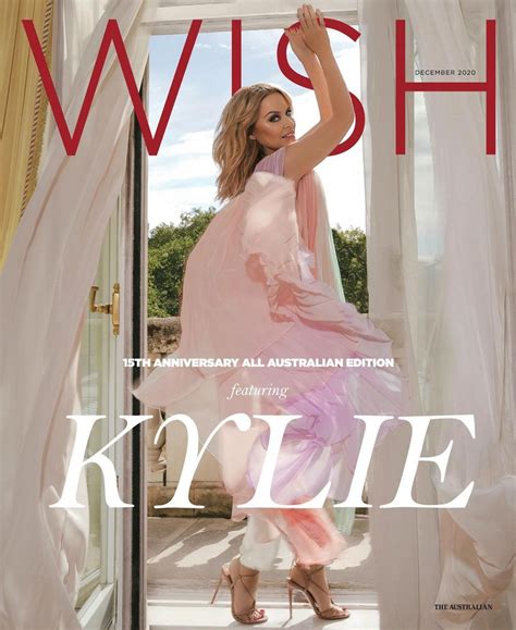 Kylie Minogue Wish Magazine Australia December 2020 CelebMafia