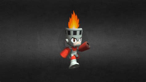Low Poly Fireman Mega Man Franchise Download Free 3d Model By