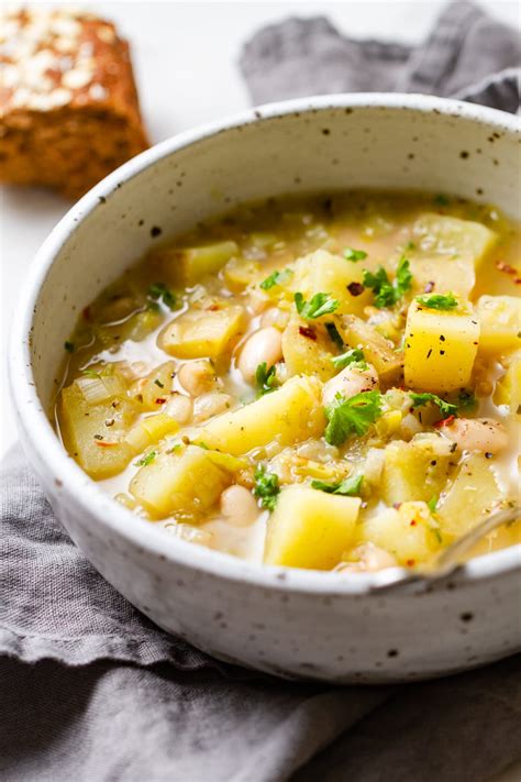 Potato Leek White Bean Soup The Simple Veganista