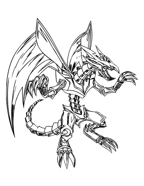Slifer The Sky Dragon Coloring Pages